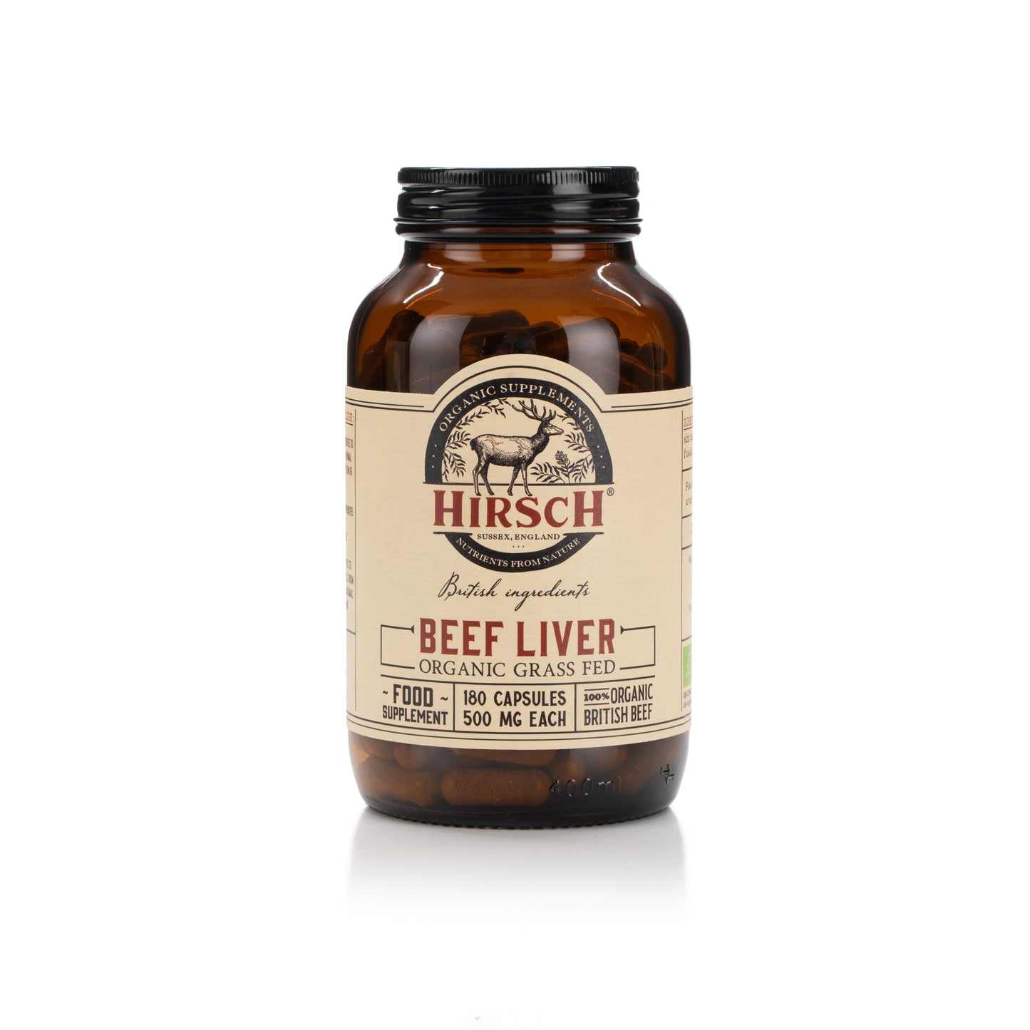 Hirsch PrimeOrgan™ Organic Grass Fed Beef Liver Supplement