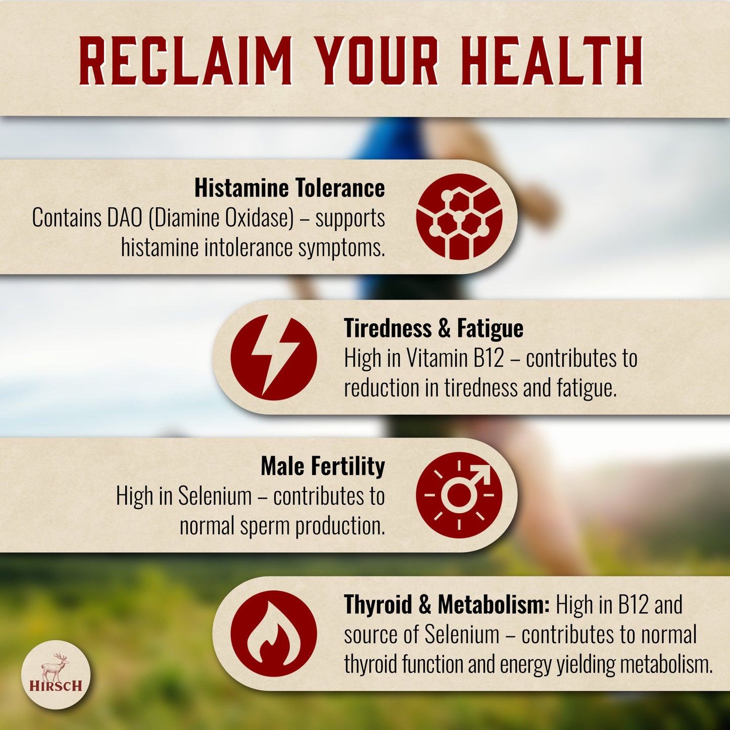 Hirsch PrimeOrgan™ Organic Grass Fed Beef Kidney Supplement